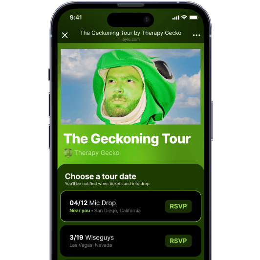 a screenshot of Therapy Gecko's "The Geckoning Tour" using the new multidrop feature